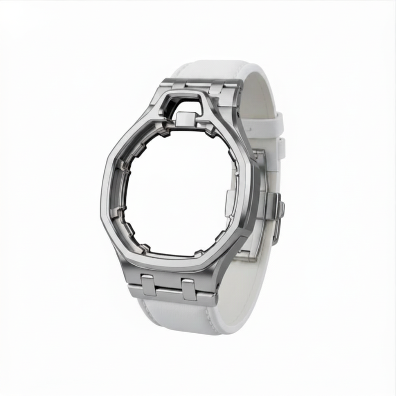 "SNOW LEATHER" - Pom Yaun, Leather Watch Band.